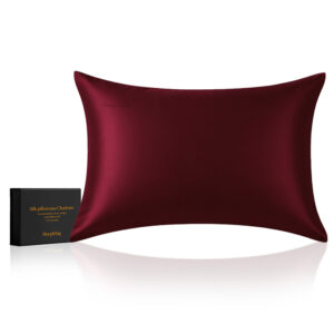 SleepKing™ hodvábna obliečka na vankúš Charlotte - Vínová, 70x90cm